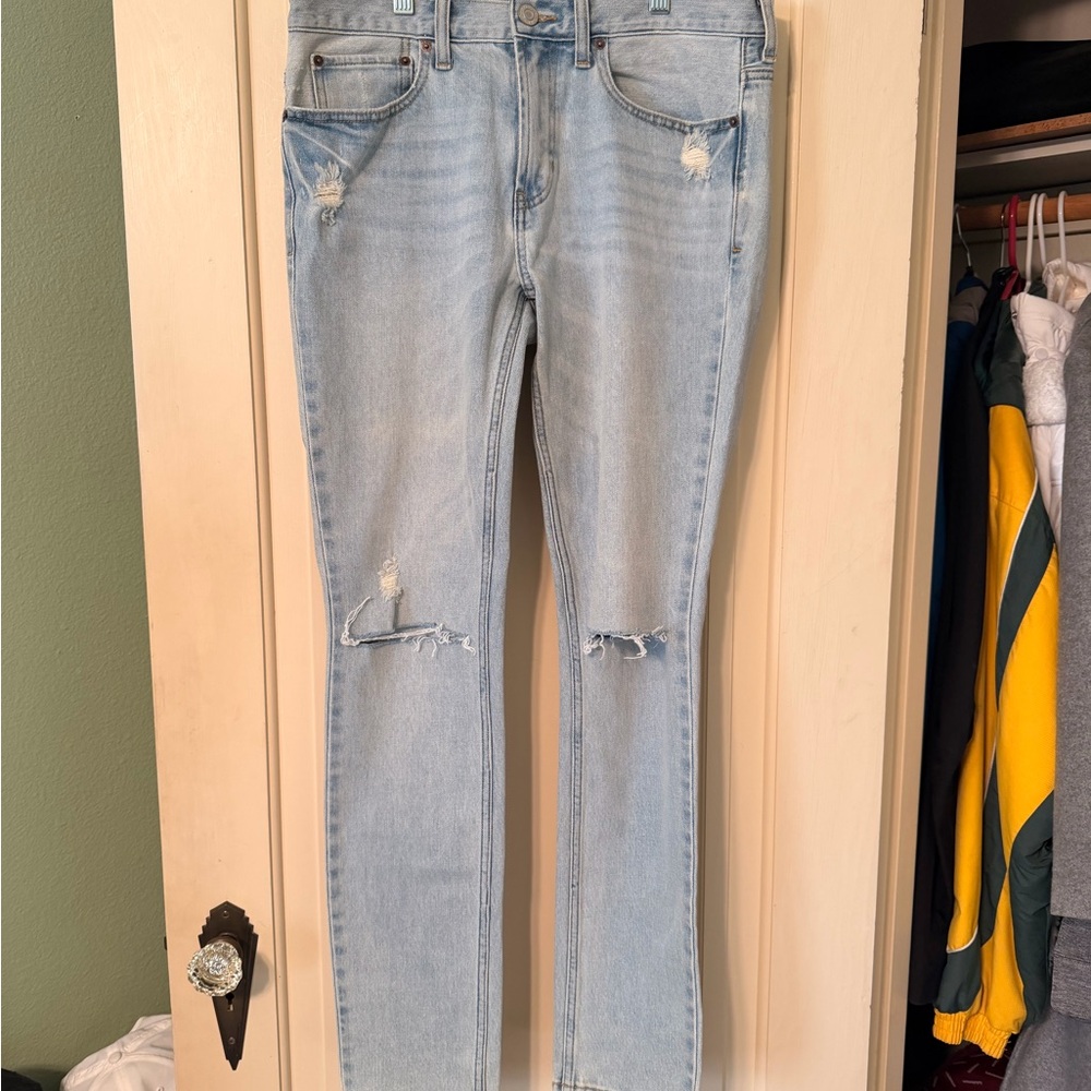 PacSun Light Wash Distressed Skinny Jeans